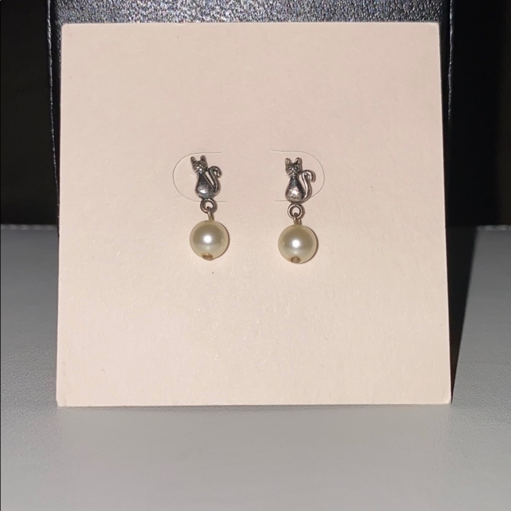 Cat dainty earrings